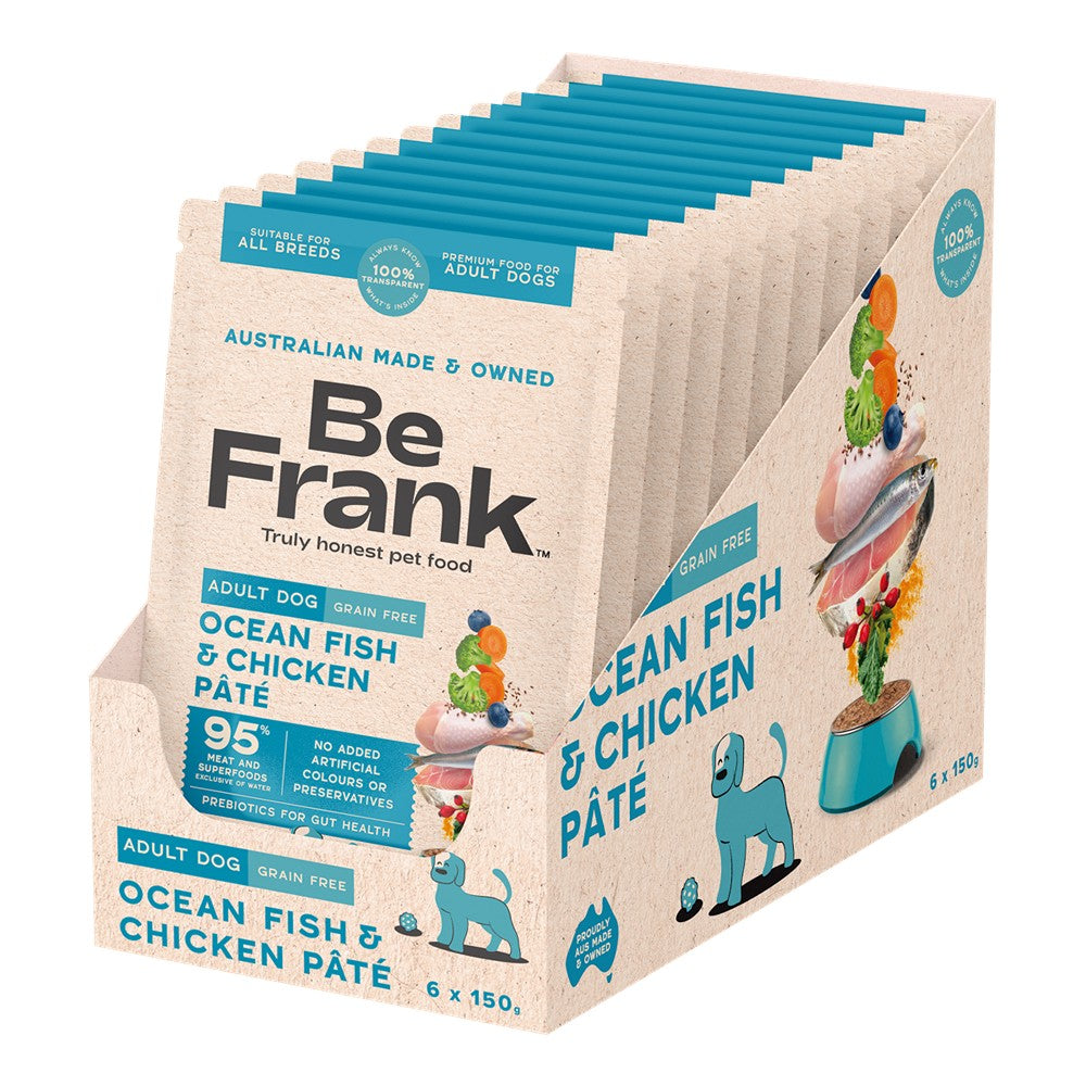 Be Frank Adult Ocean Fish & Chicken Pate Wet Dog Food
