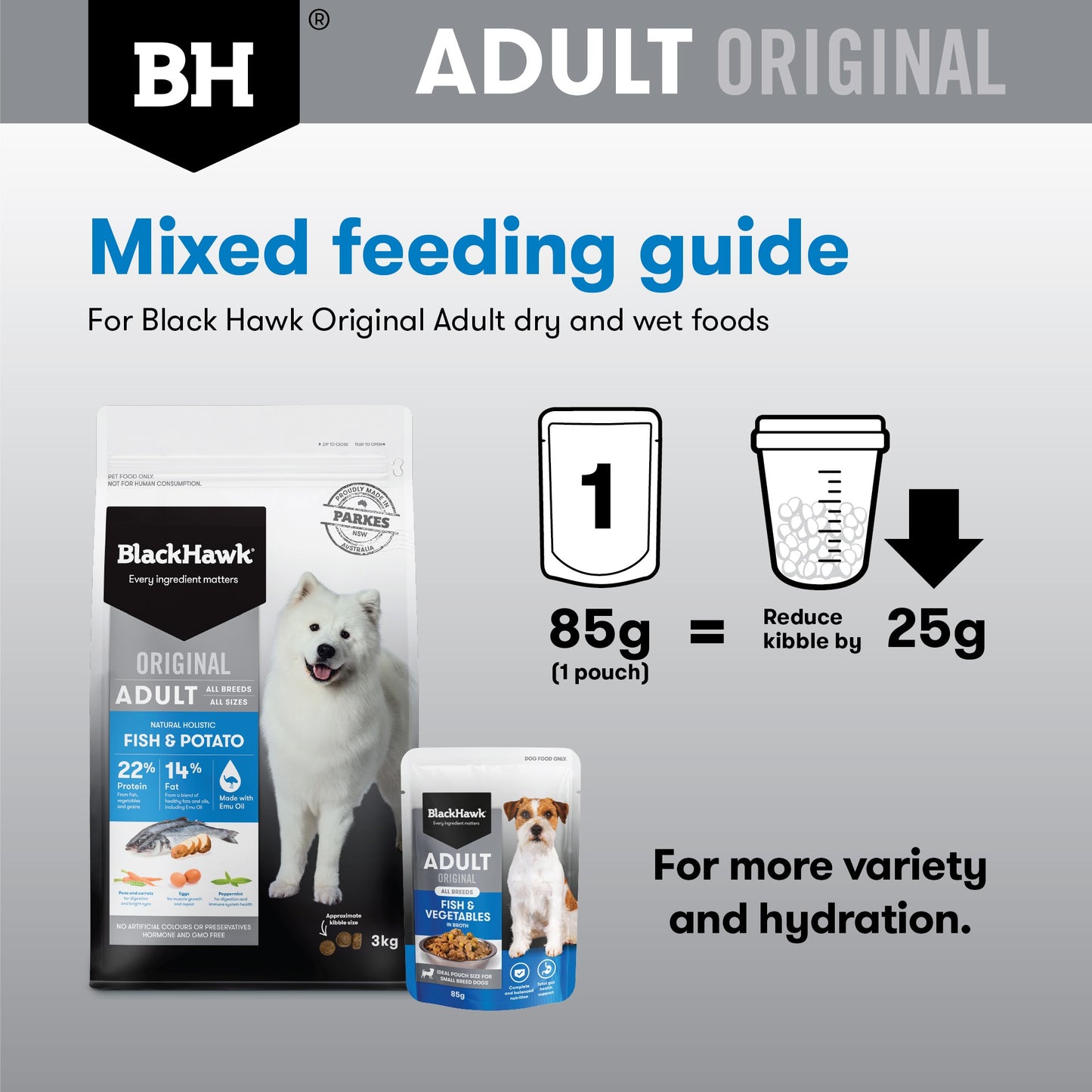Black Hawk Small Breed Adult Fish & Vegetables Wet Dog Food