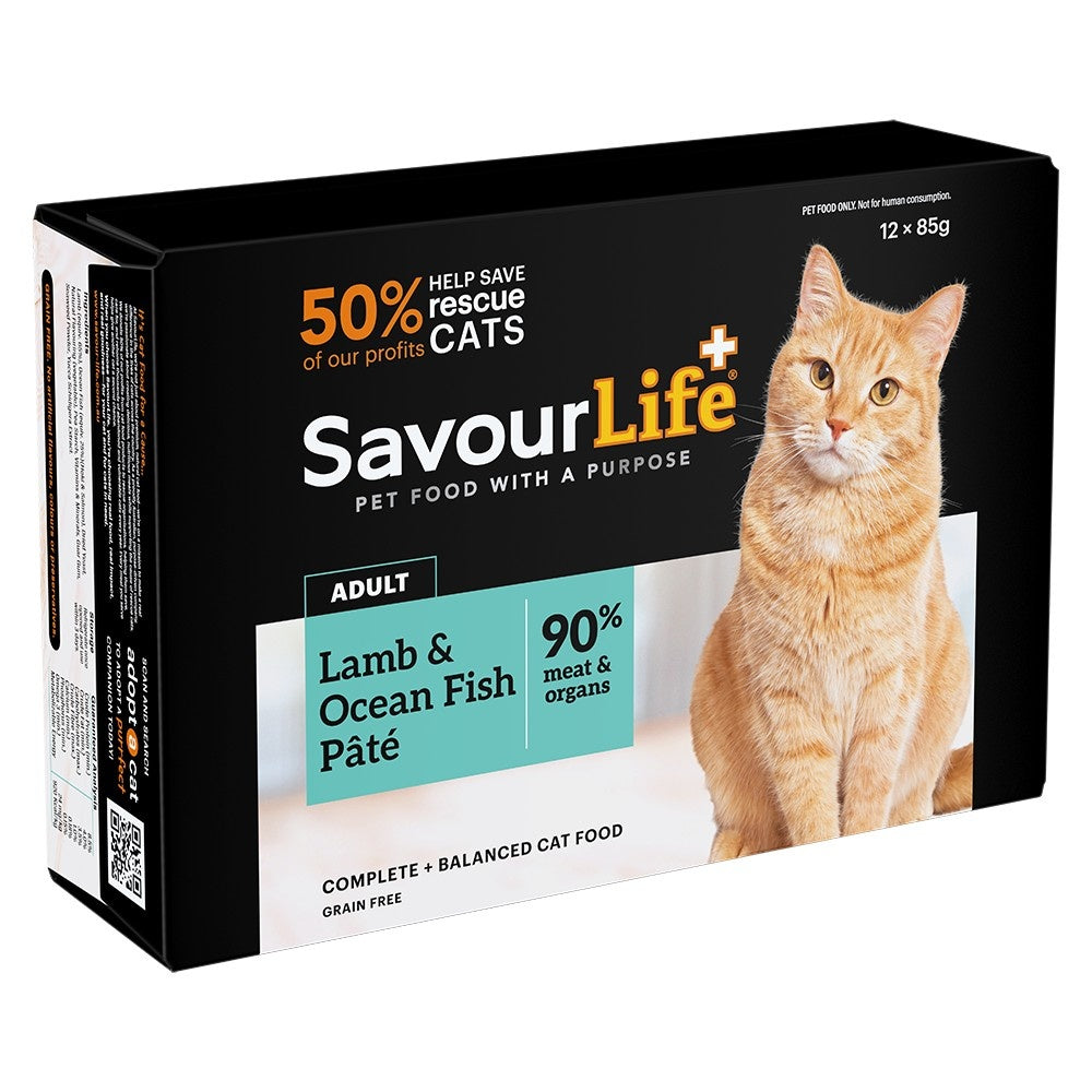 SavourLife Adult Lamb & Ocean Fish Pate Wet Cat Food