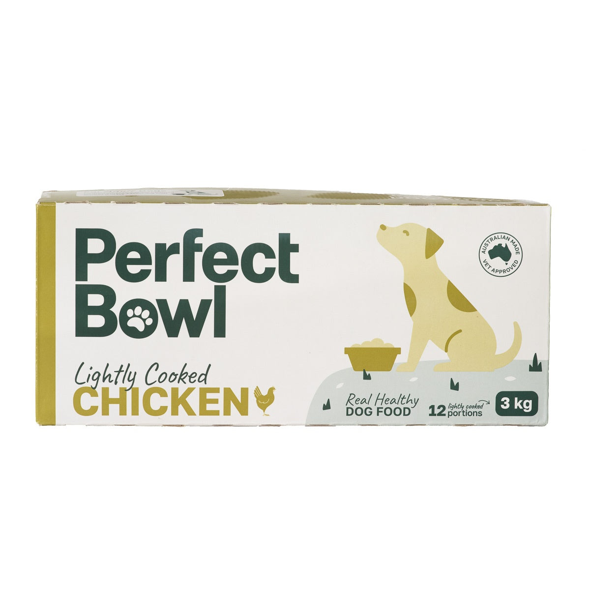 Perfect Bowl Lightly Cooked Aussie Chicken Dog Food