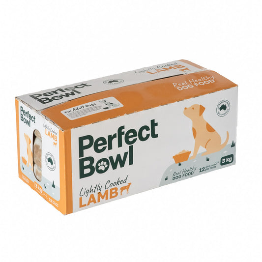 Perfect Bowl Lightly Cooked Aussie Lamb Dog Food