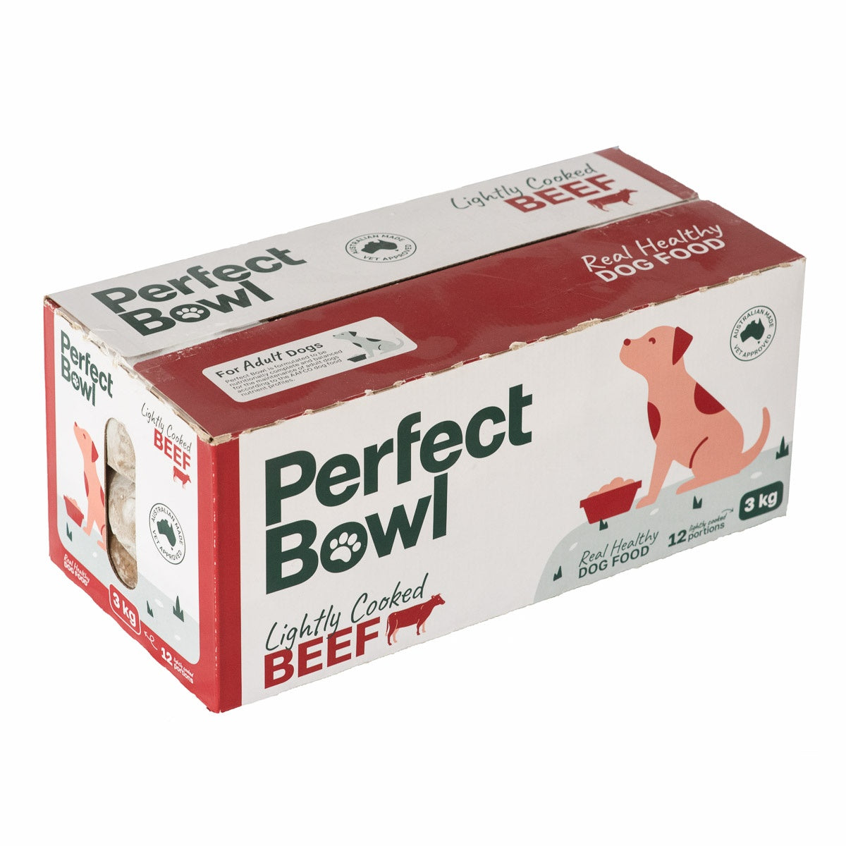 Perfect Bowl Lightly Cooked Aussie Beef Dog Food