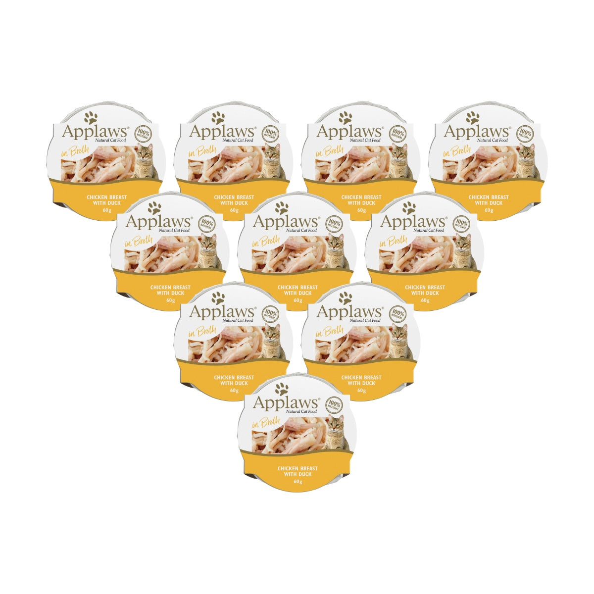 Applaws Natural Chicken Breast with Duck in Broth Wet Cat Food Pot