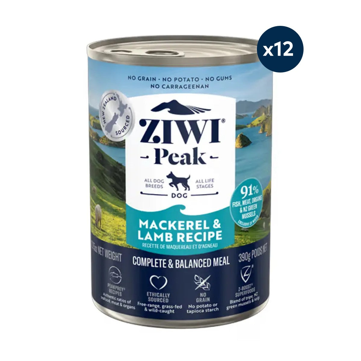 Ziwi Peak Mackerel & Lamb Wet Dog Food