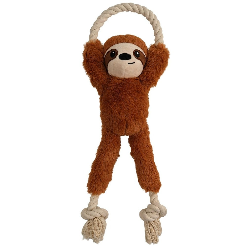 Creatures Sloth Plush & Rope Toy