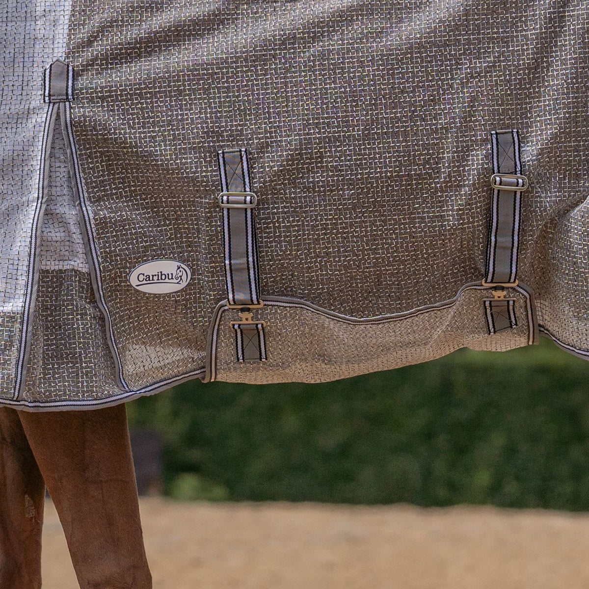 Caribu Armour Mesh Combo Horse Rug Shadow