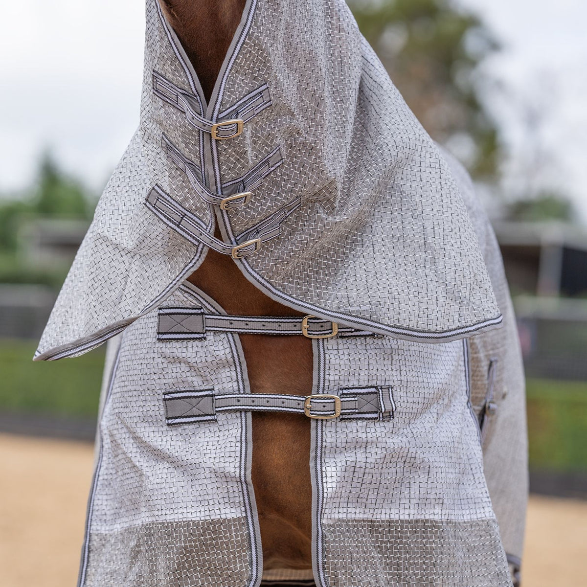 Caribu Armour Mesh Combo Horse Rug Shadow