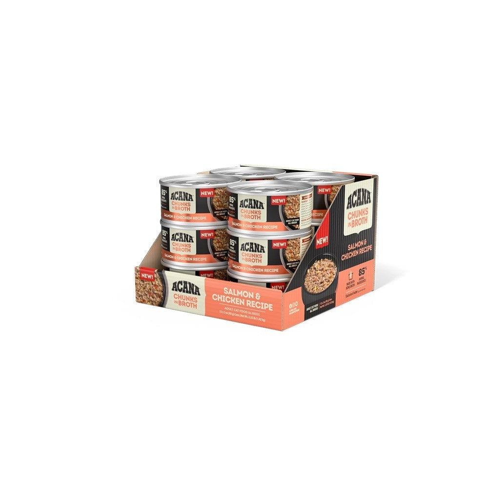 Acana Adult Chunks in Broth Salmon & Chicken Wet Cat Food
