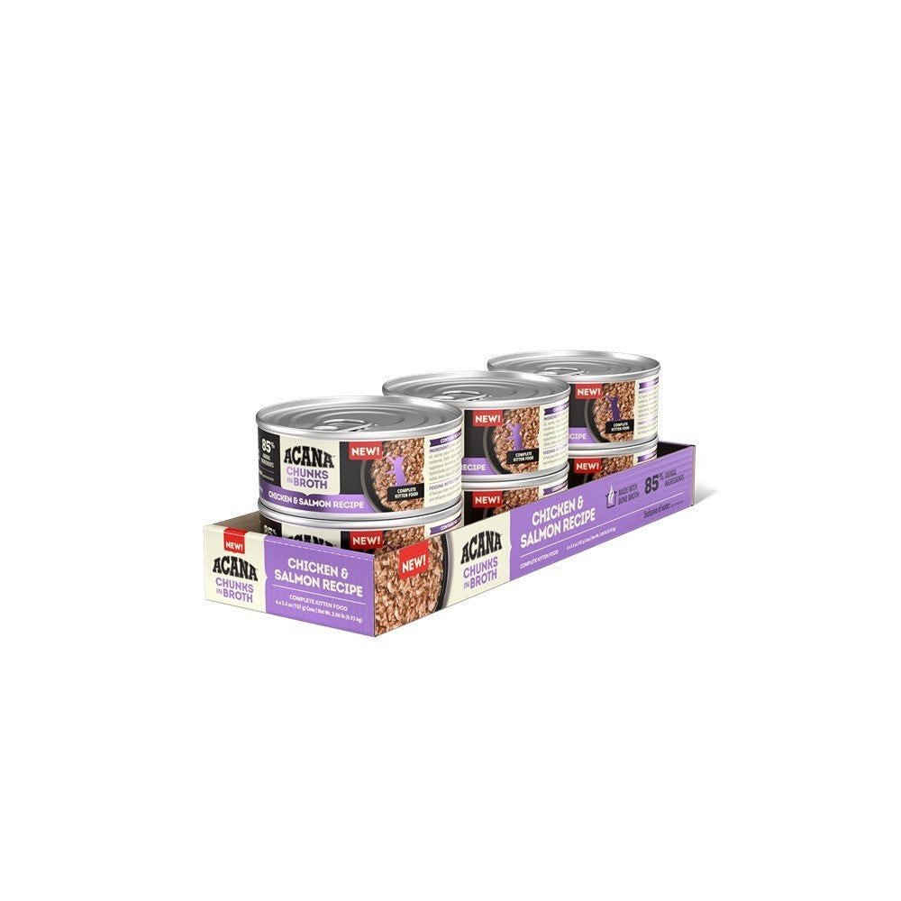 Acana Kitten Chunks in Broth Chicken & Salmon Wet Cat Food