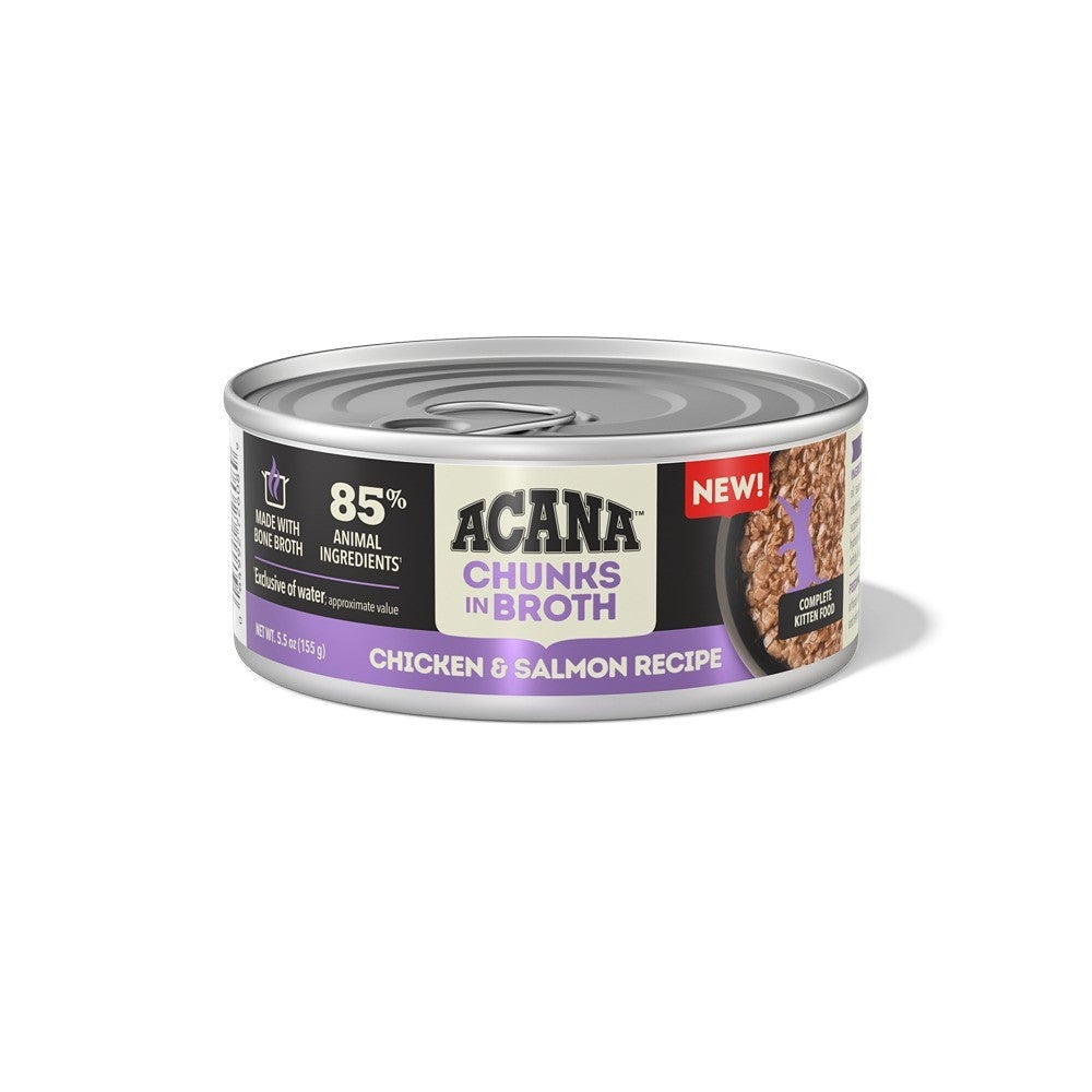Acana Kitten Chunks in Broth Chicken & Salmon Wet Cat Food