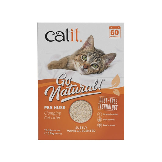 Catit Go Natural Pea Husk Clumping Cat Litter Vanilla