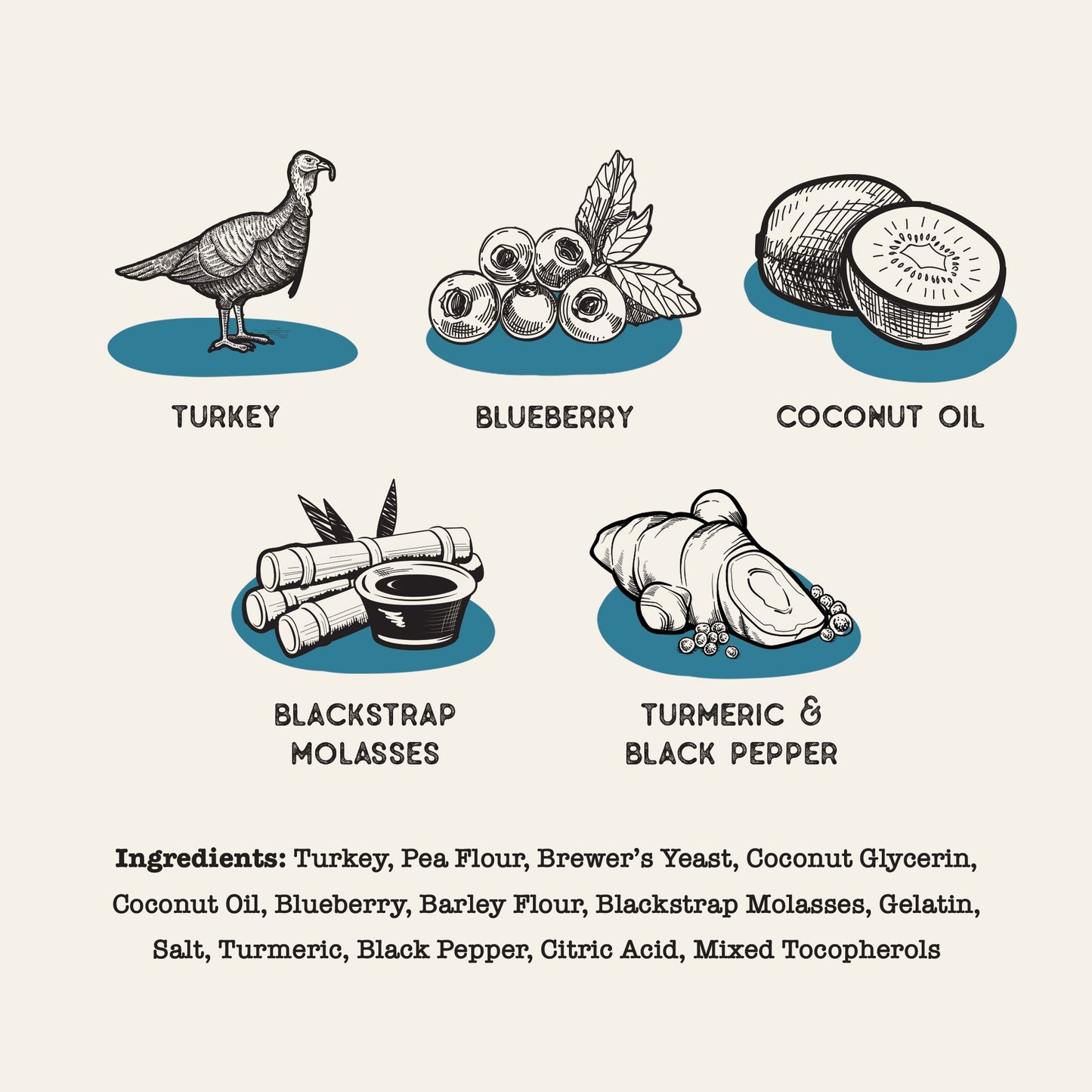 Dog Treat Naturals Turkey and Blueberry Superfood Sticks