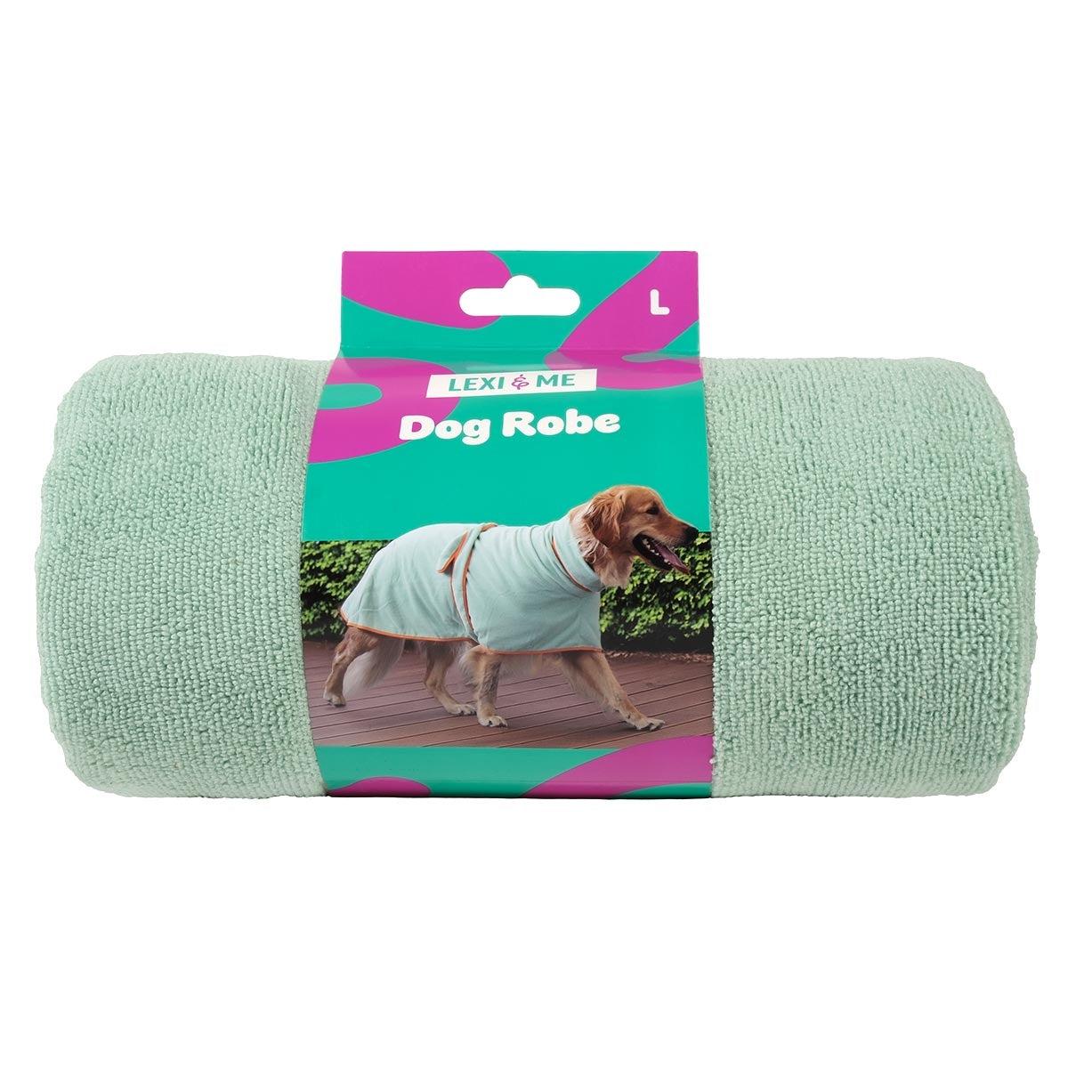 Lexi & Me Dog Robe Orange Mint