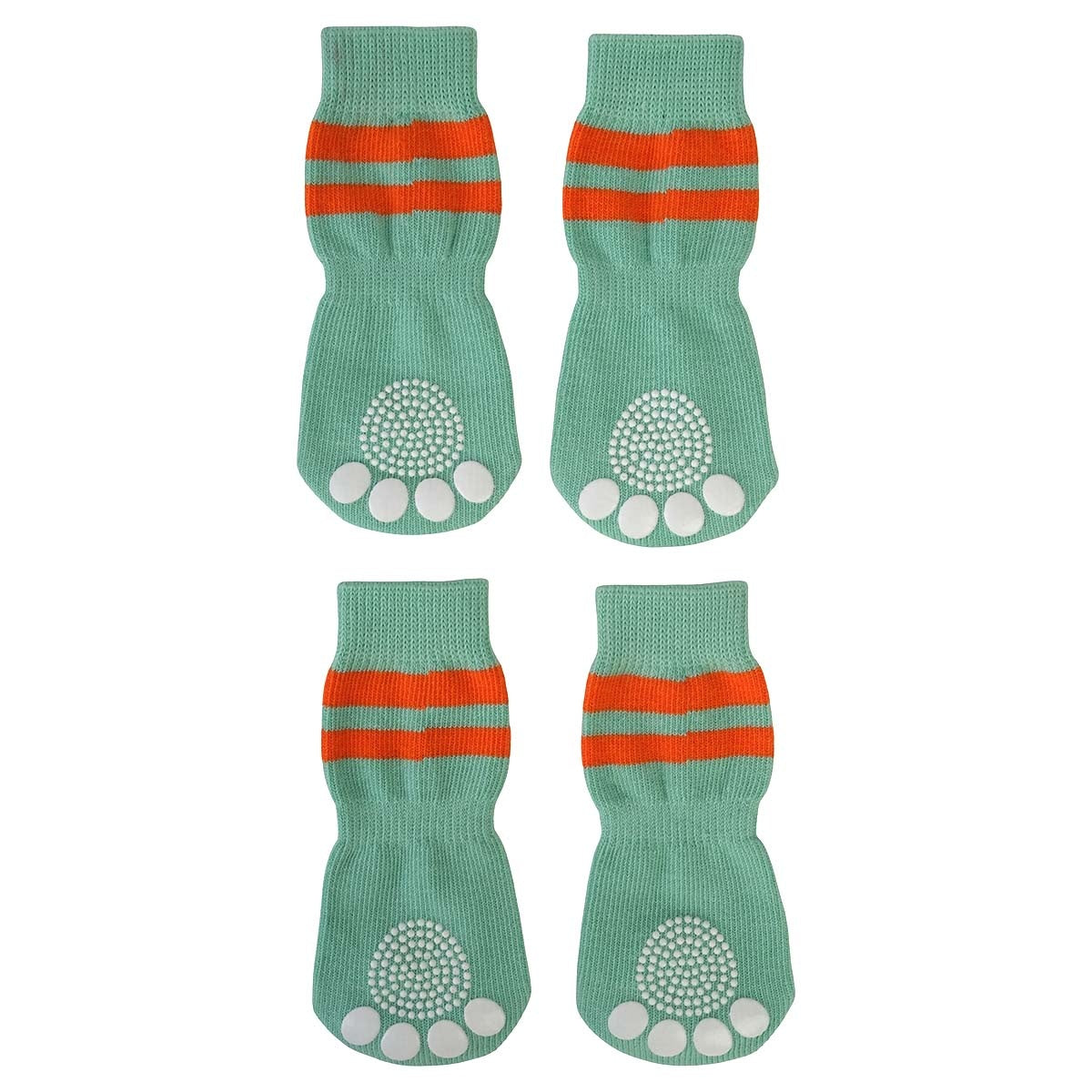 Lexi & Me Dog Grippy Socks Orange Mint