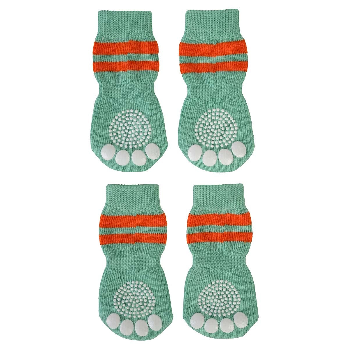 Lexi & Me Dog Grippy Socks Orange Mint