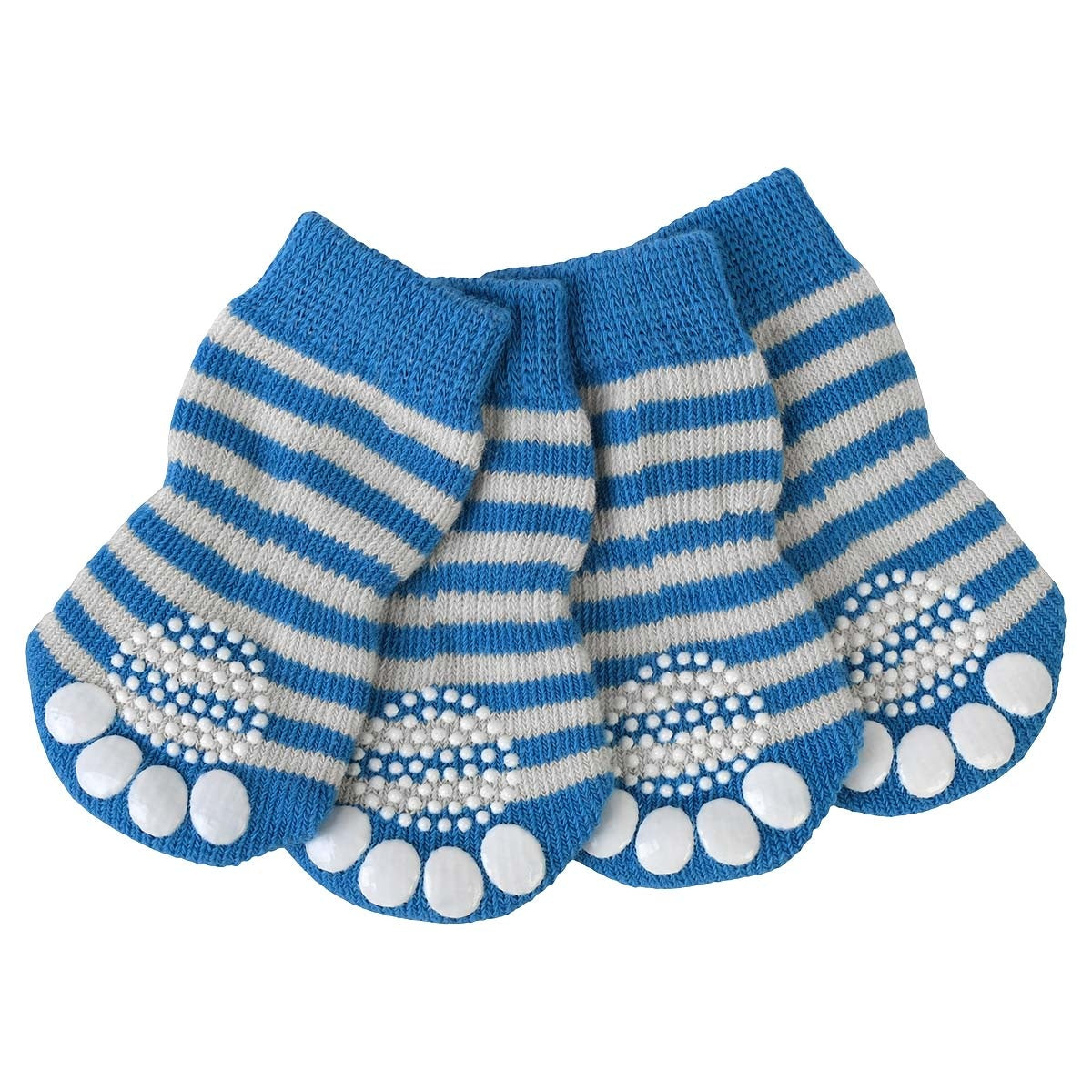 Lexi & Me Dog Grippy Socks Blue Stripe