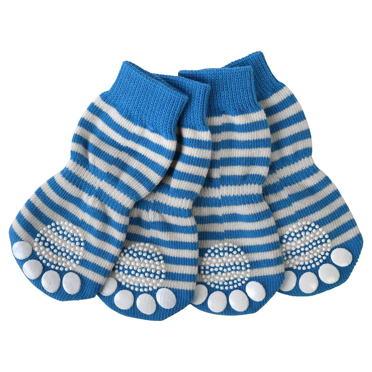 Lexi & Me Dog Grippy Socks Blue Stripe