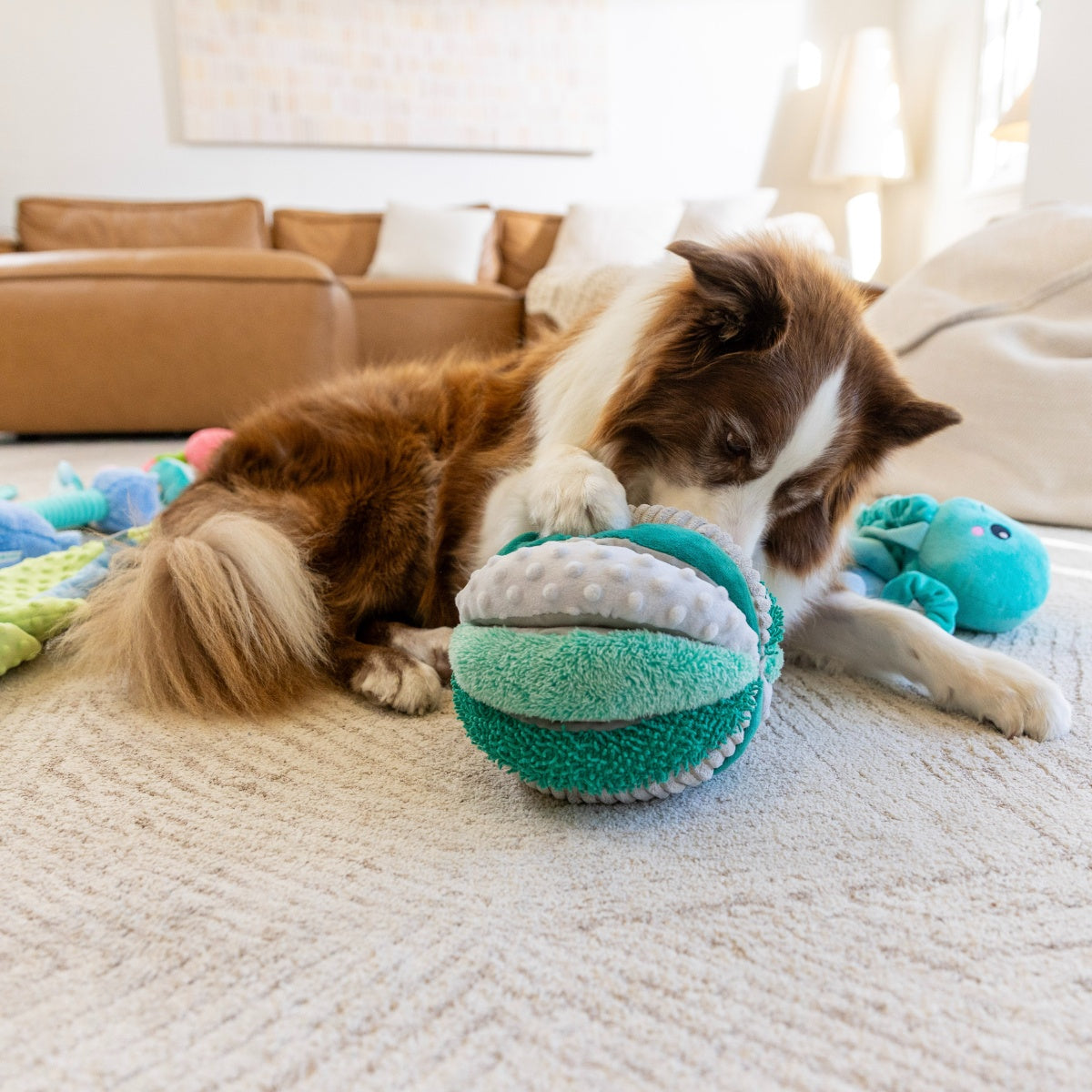 Lexi & Me Sea Urchin Snuffle Ball Dog Toy