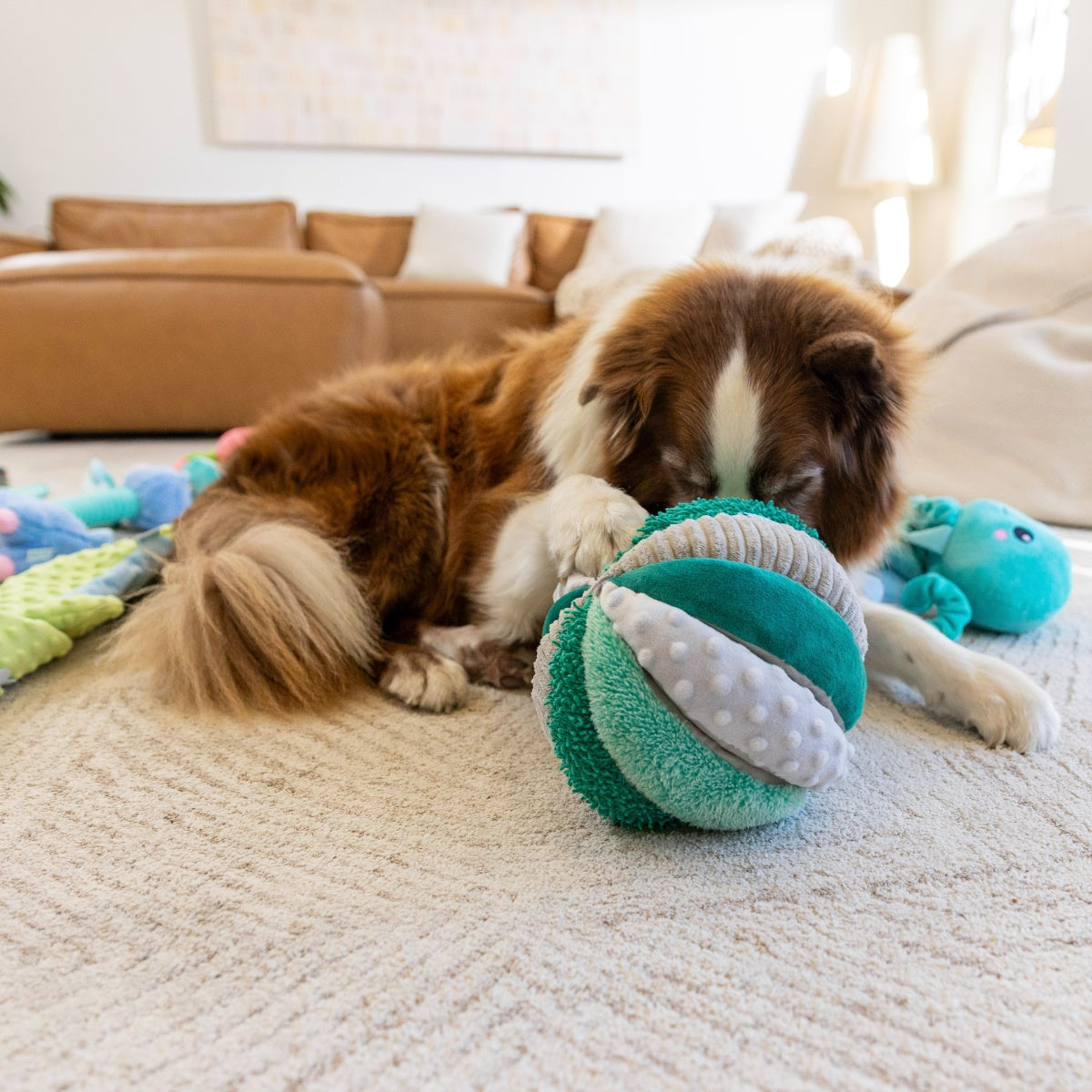 Lexi & Me Sea Urchin Snuffle Ball Dog Toy