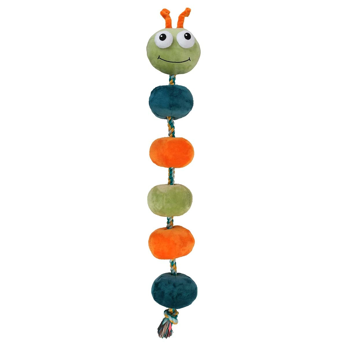 Lexi & Me Caterpillar Plush & Rope Dog Toy