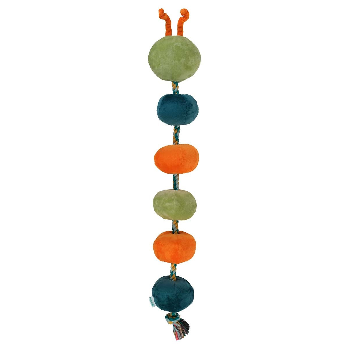 Lexi & Me Caterpillar Plush & Rope Dog Toy