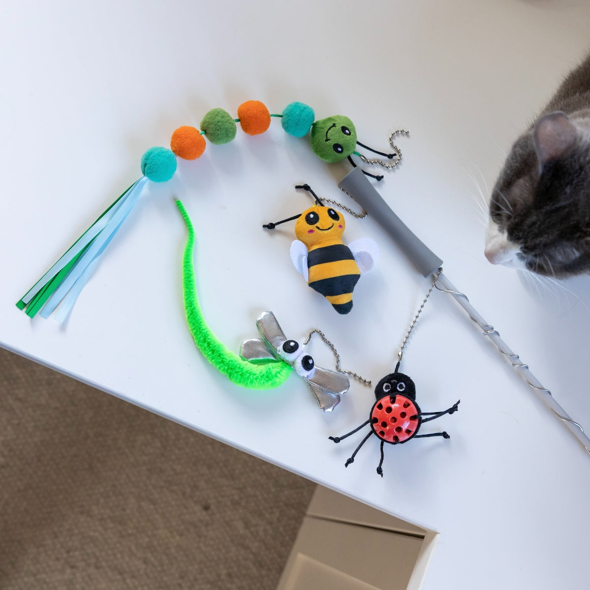Lexi & Me 5-in-1 Critter Teaser Cat Wand
