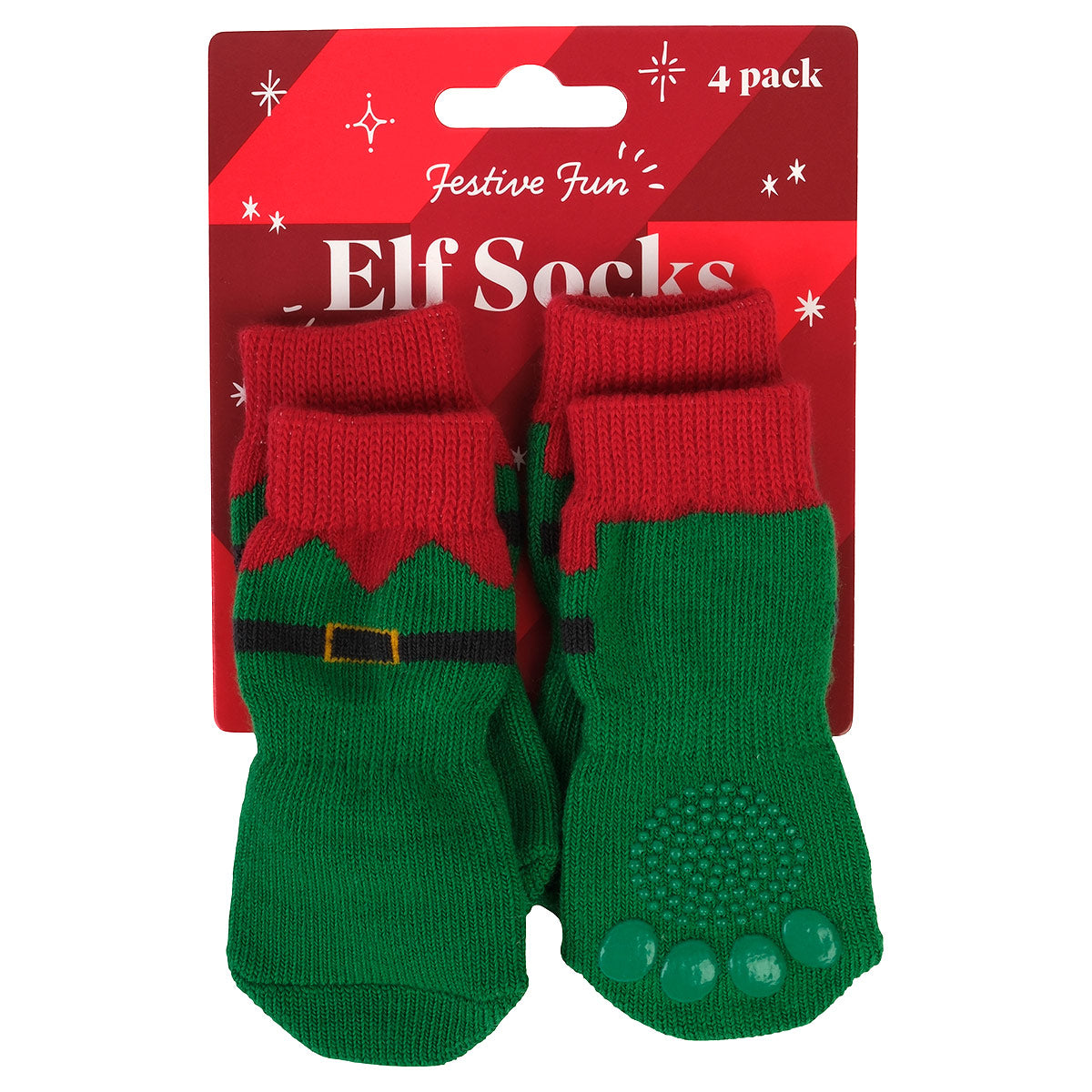 Petstock Christmas Elf Dog Socks