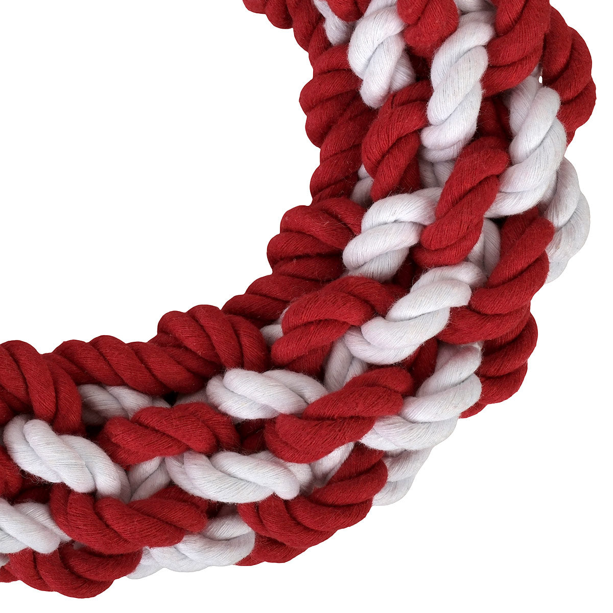 Petstock Christmas Candy-Cane Rope Dog Toy