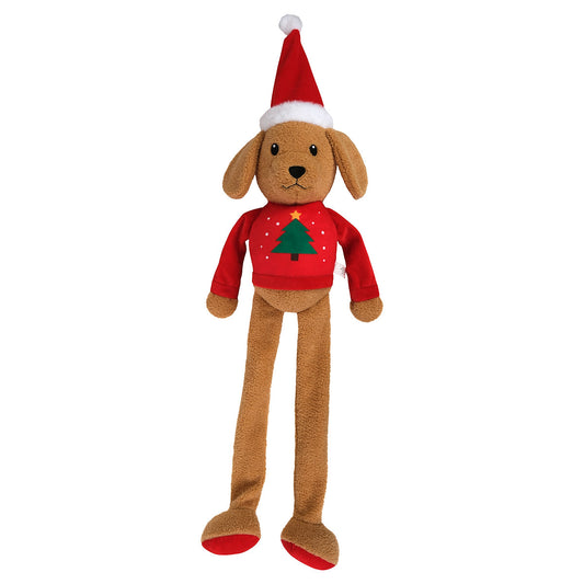 Petstock Christmas Long Leg Golden Retriever Plush Dog Toy