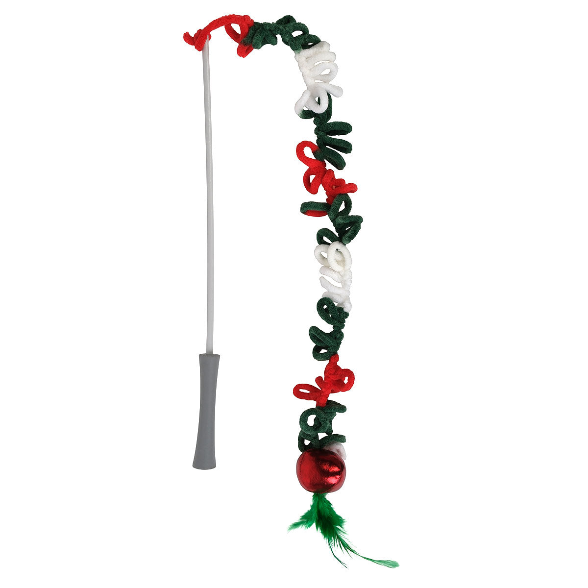 Petstock Christmas Yarn Teaser Wand Cat Toy