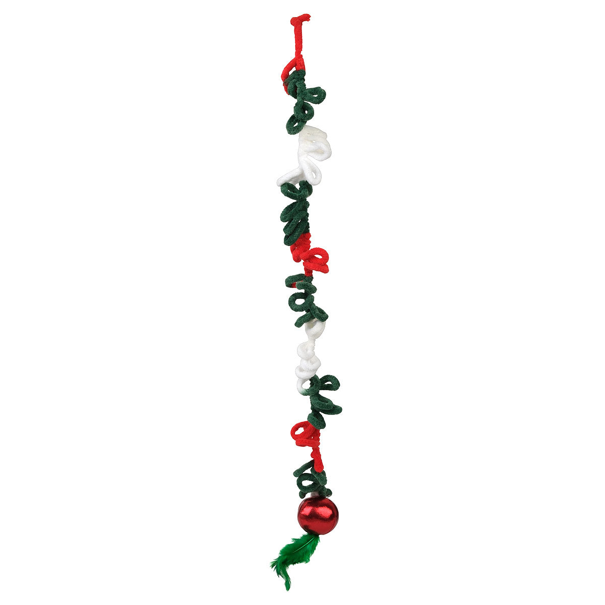 Petstock Christmas Yarn Teaser Wand Cat Toy