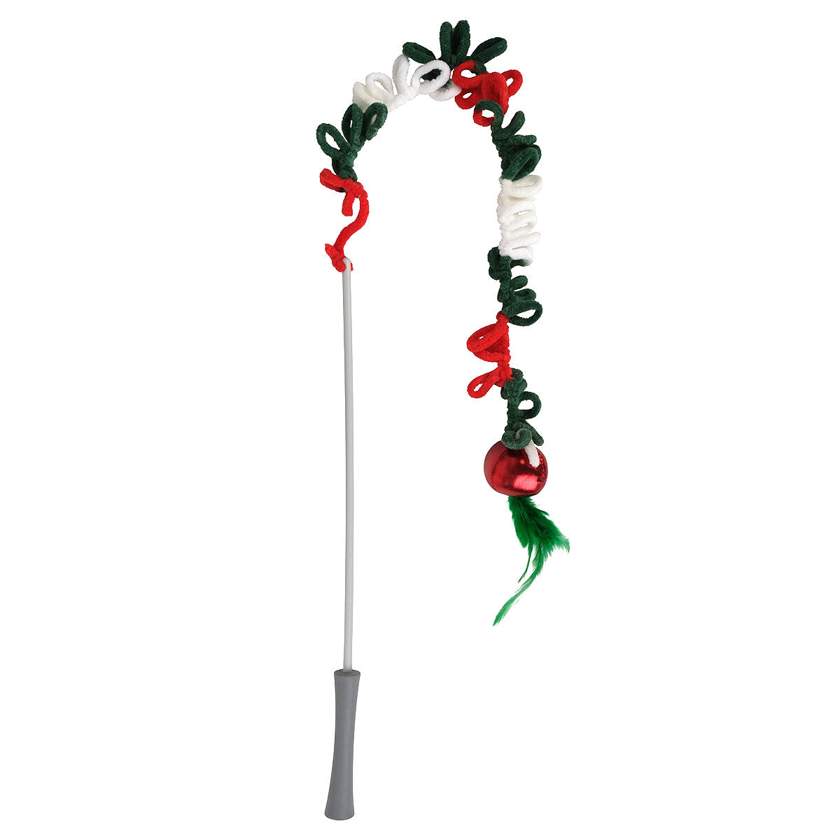 Petstock Christmas Yarn Teaser Wand Cat Toy