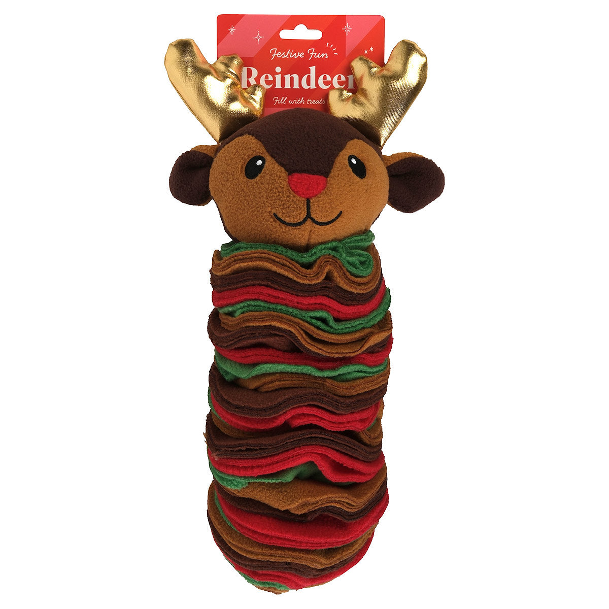 Petstock Christmas Reindeer Snuffle Dog Toy