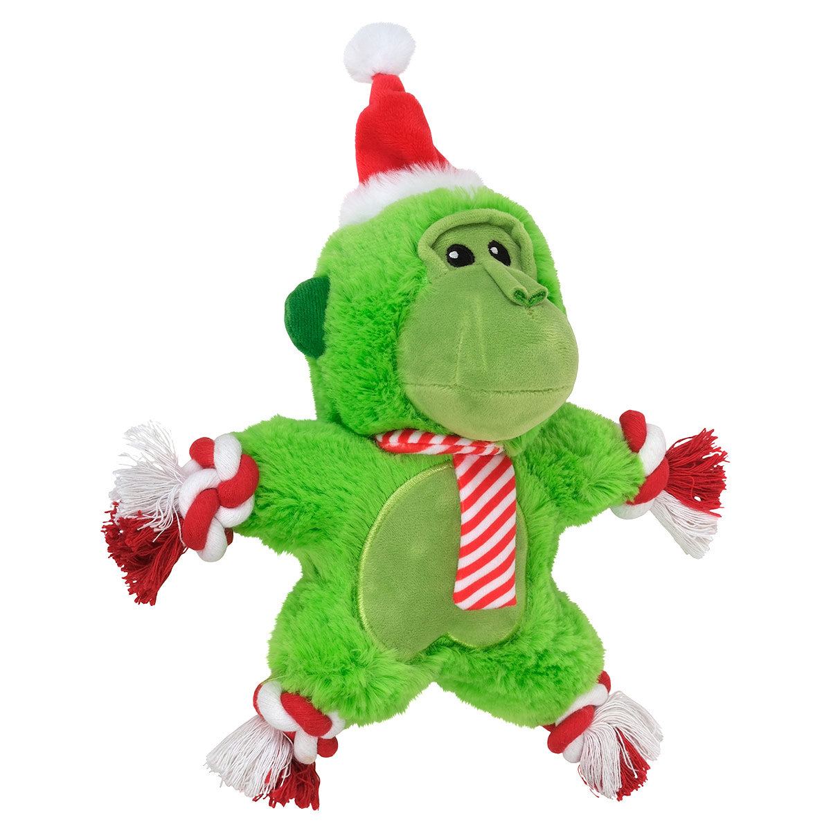 Petstock Christmas Monkey Plush & Rope Dog Toy