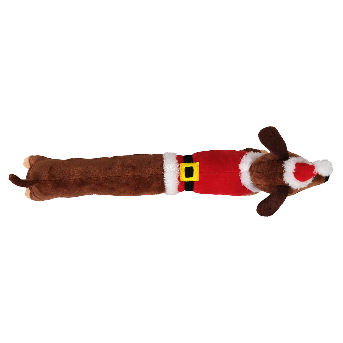 Petstock Christmas Sausage Plush Dog Toy Small