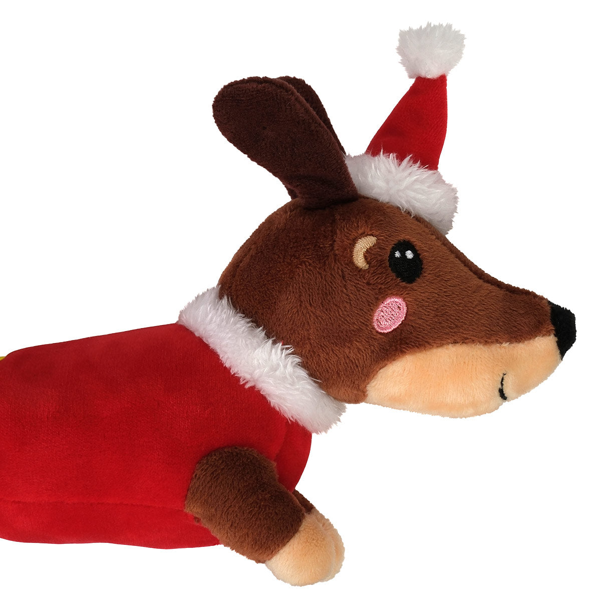 Petstock Christmas Sausage Plush Dog Toy Small