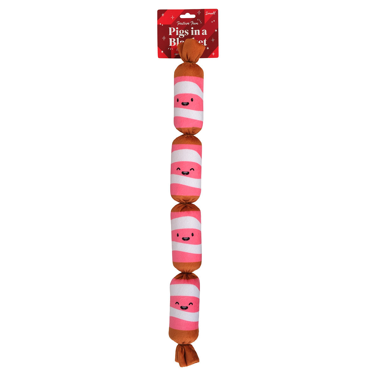 Petstock Christmas Pigs in a Blanket Plush Dog Toy Small