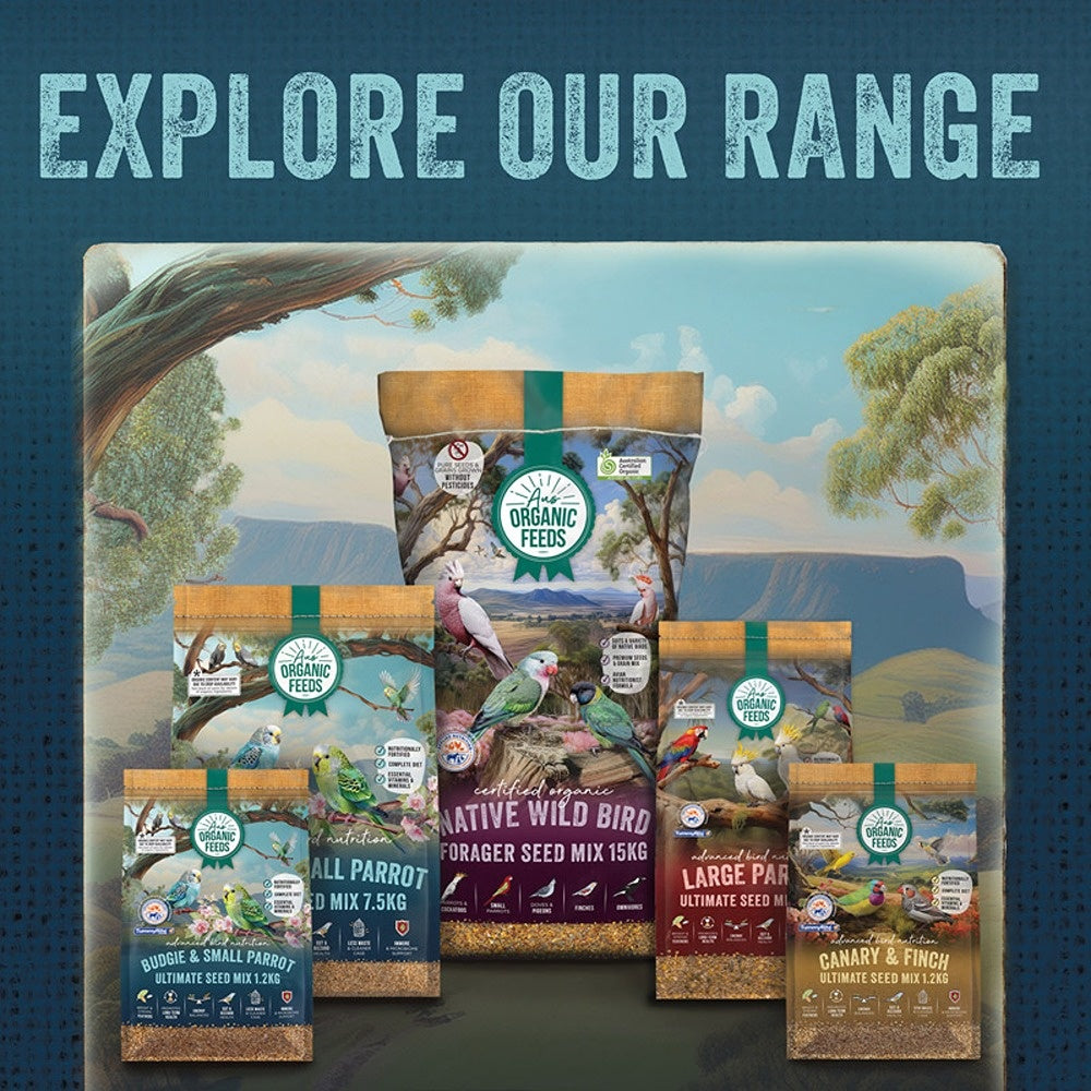 Aus Organic Feeds Budgie & Small Parrot Ultimate Seed Mix