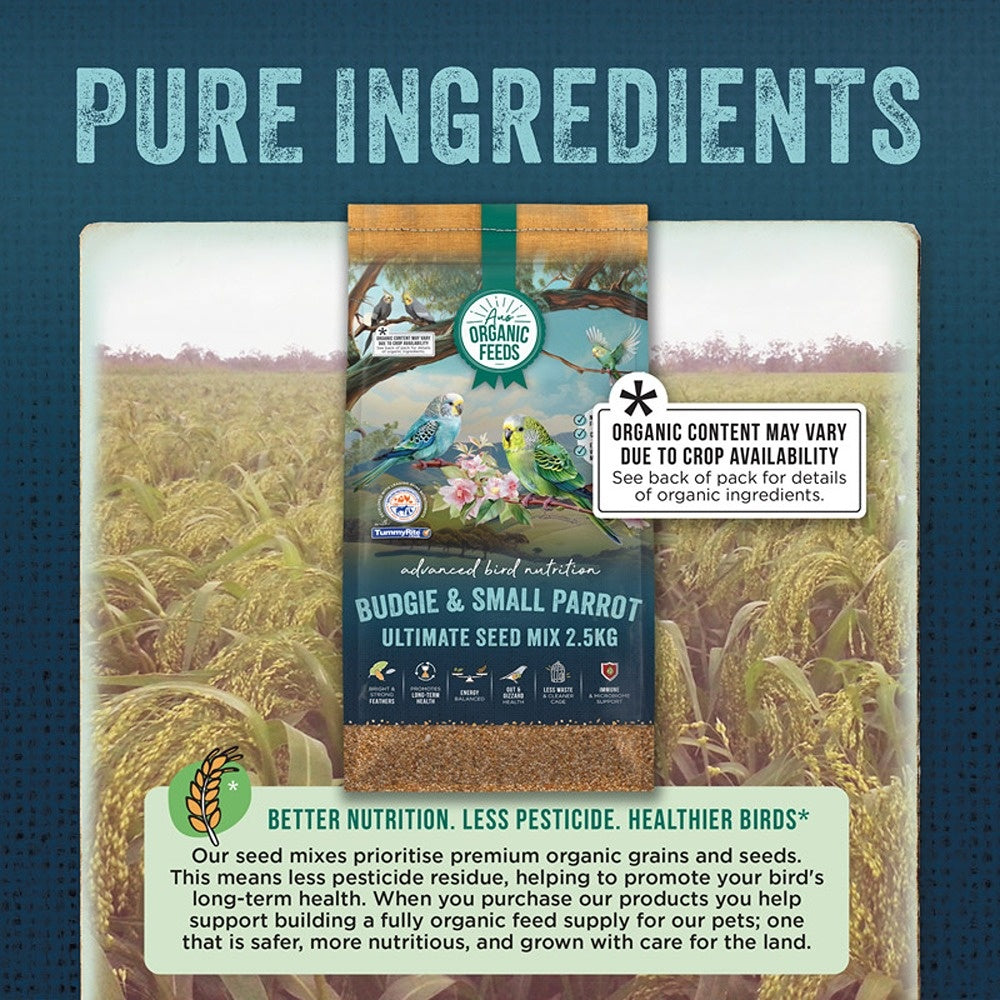 Aus Organic Feeds Budgie & Small Parrot Ultimate Seed Mix