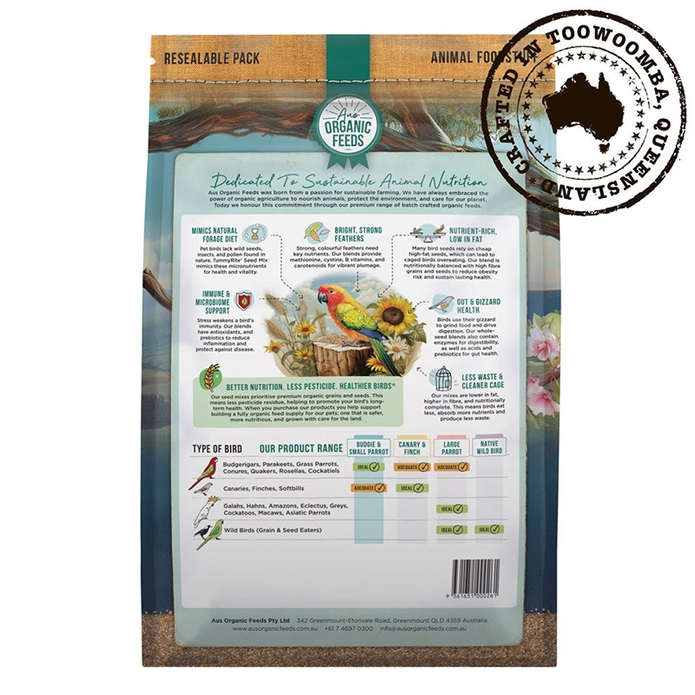 Aus Organic Feeds Budgie & Small Parrot Ultimate Seed Mix