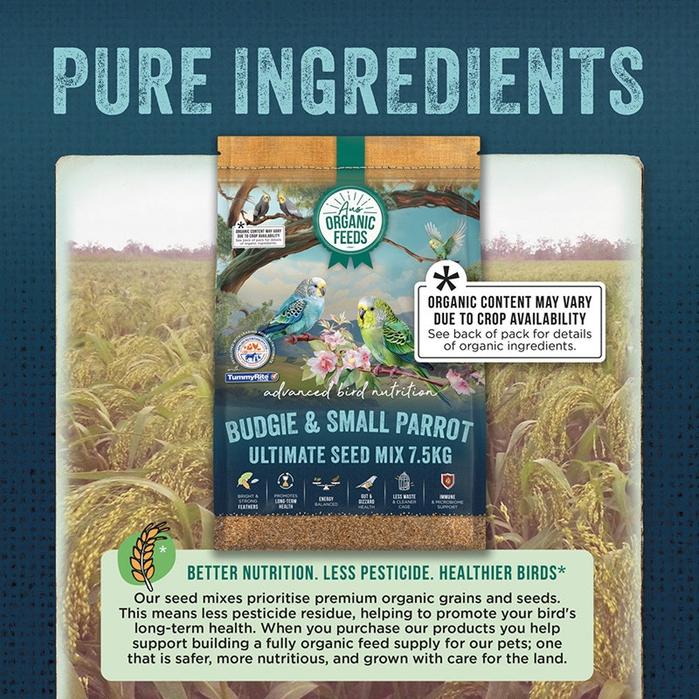 Aus Organic Feeds Budgie & Small Parrot Ultimate Seed Mix