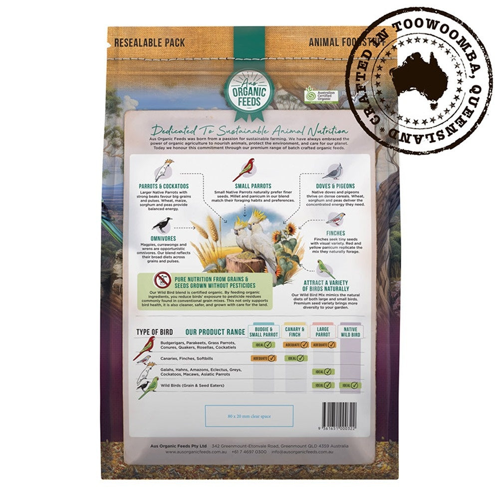 Aus Organic Feeds Native Wild Bird Forager Seed Mix