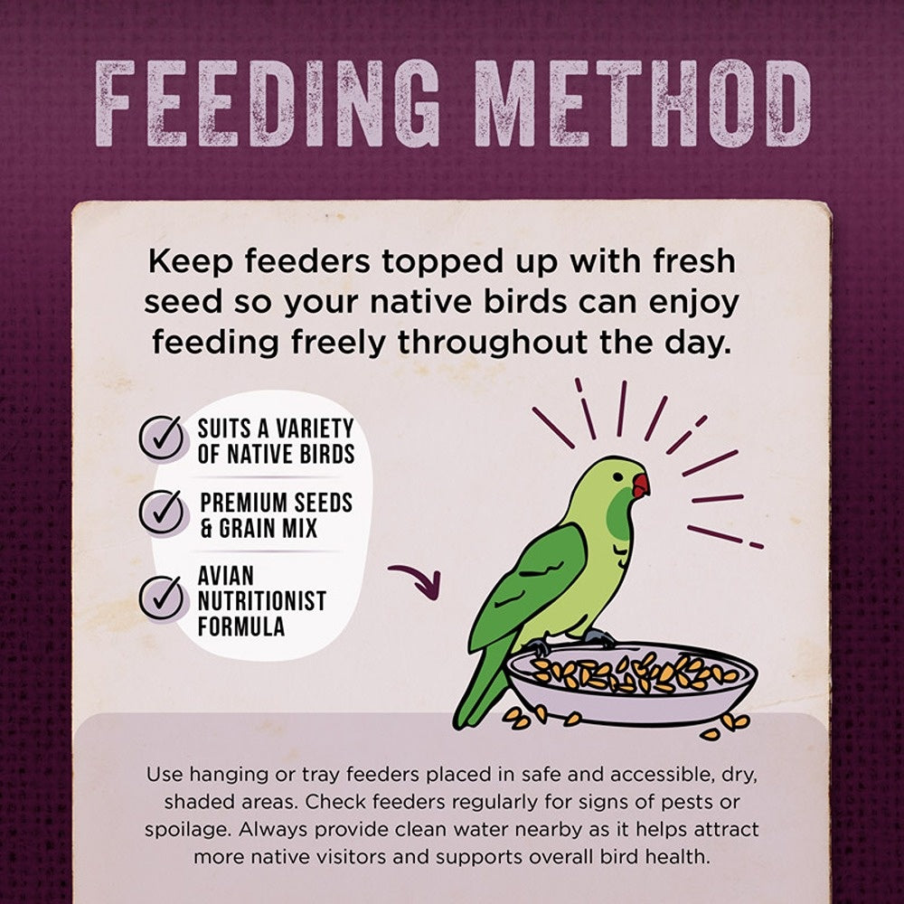 Aus Organic Feeds Native Wild Bird Forager Seed Mix