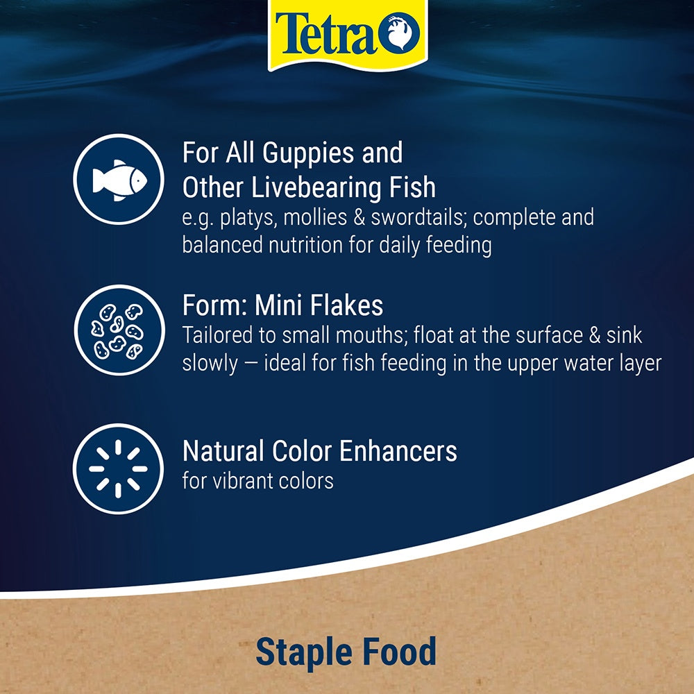 Tetra Guppy Colour Mini Flakes Fish Food