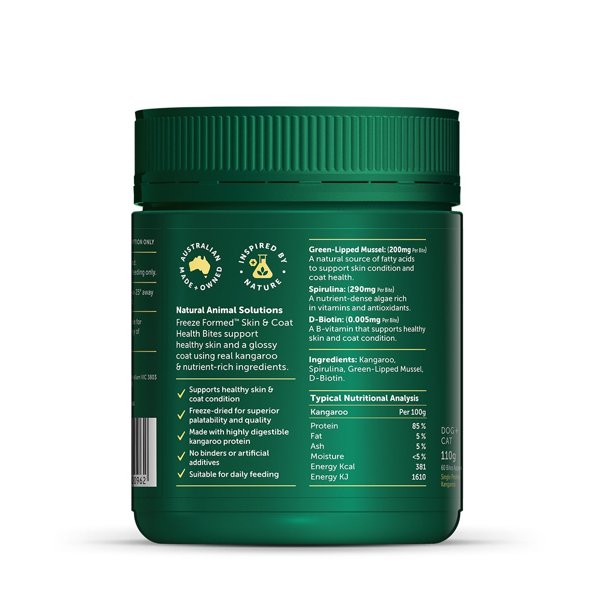NAS Freeze Formed Skin & Coat Health Bites for Dogs & Cats