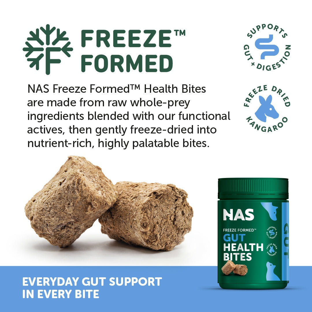 NAS Freeze Formed Gut Health Bites for Dogs & Cats