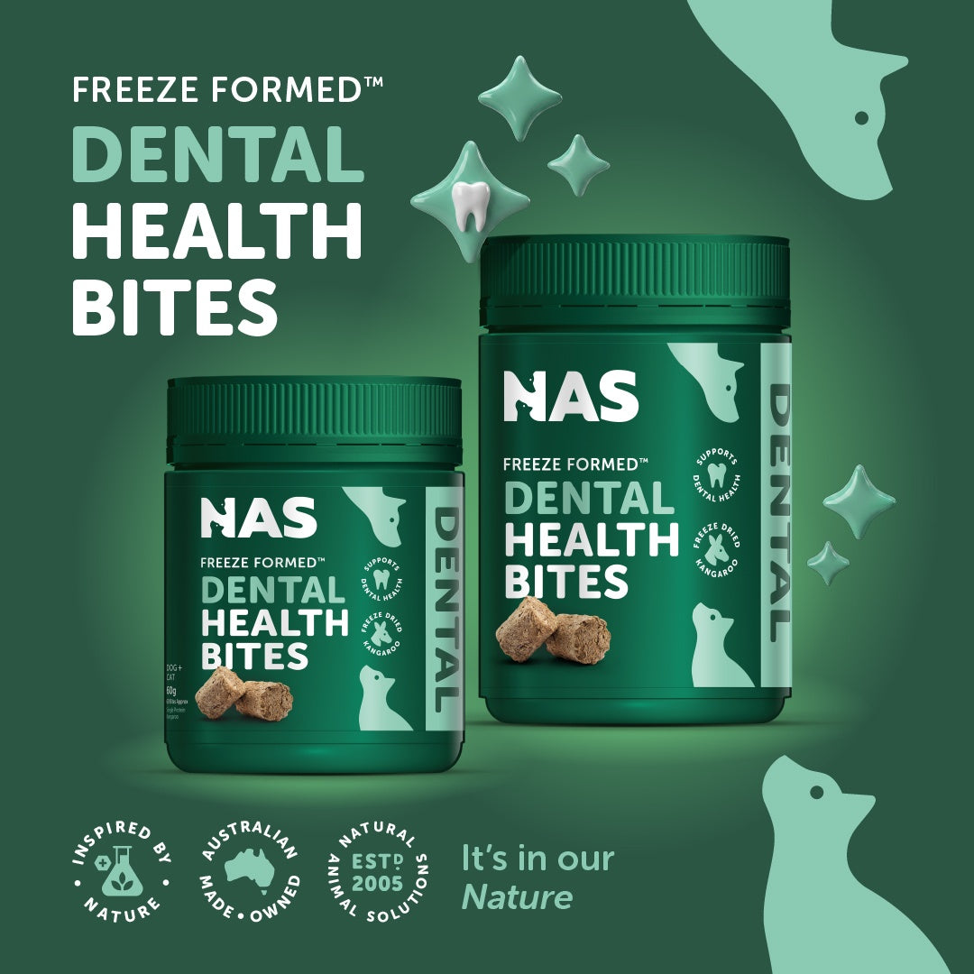 NAS Freeze Formed Dental Health Bites for Dogs & Cats