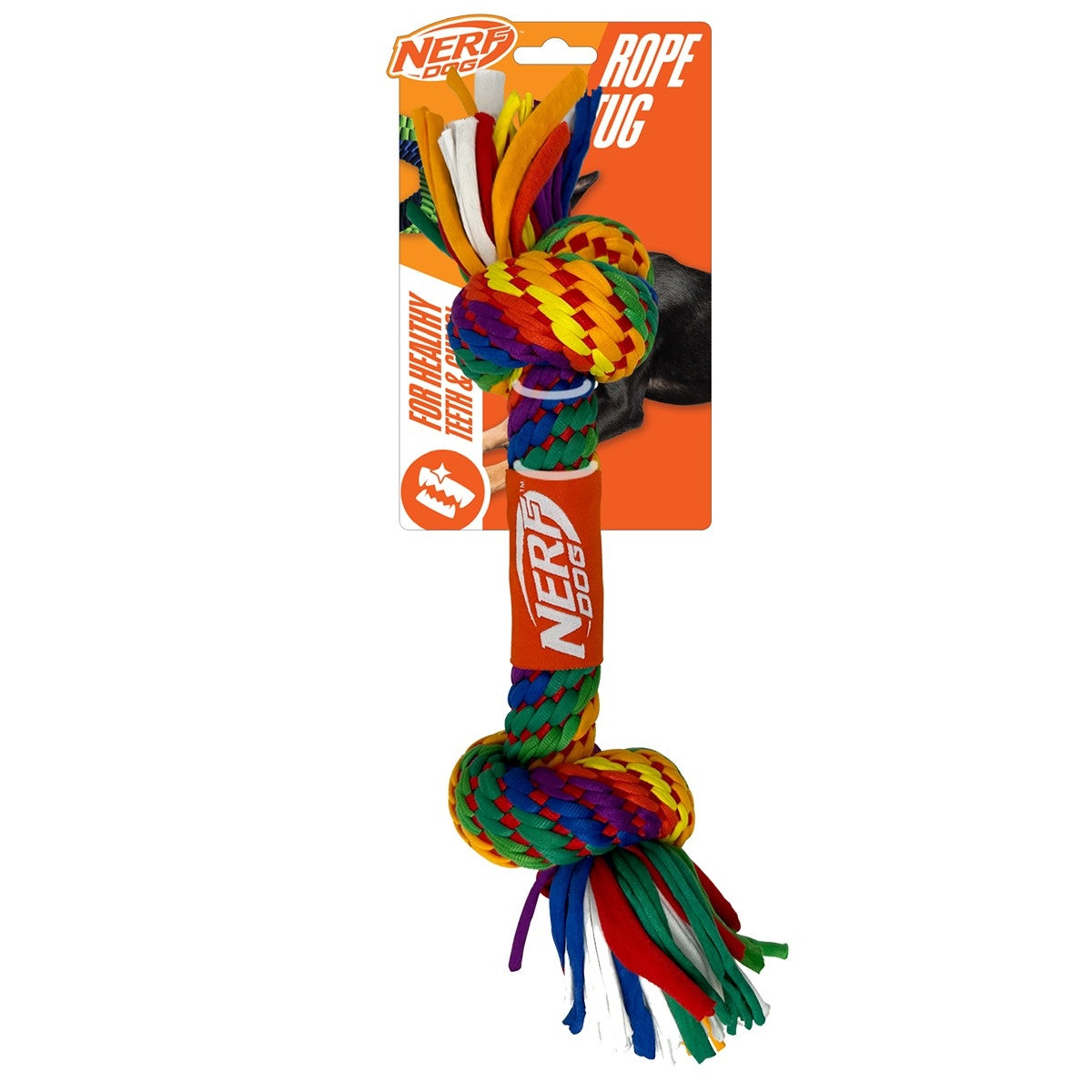Nerf Tshirt with 2 Knots Rope Dog Toy