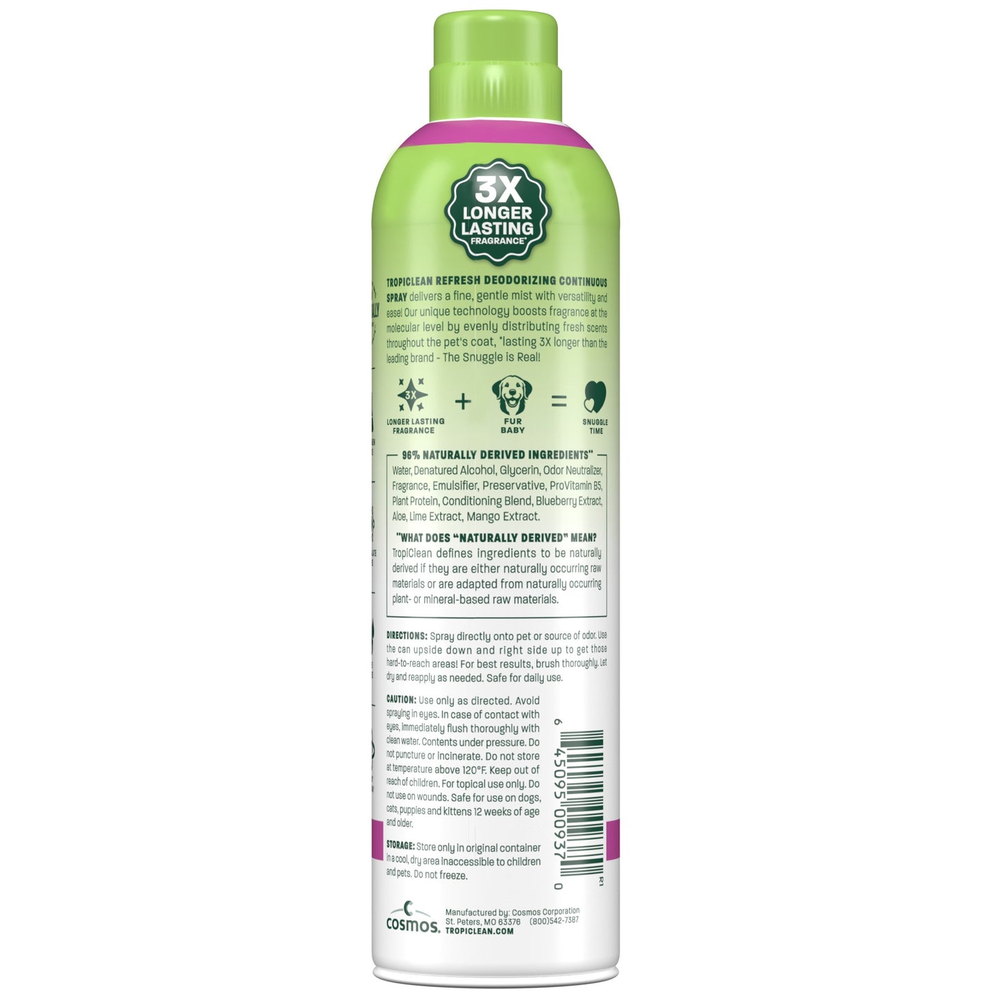 TropiClean Berry Coconut Dog & Cat Deodorizing Spray