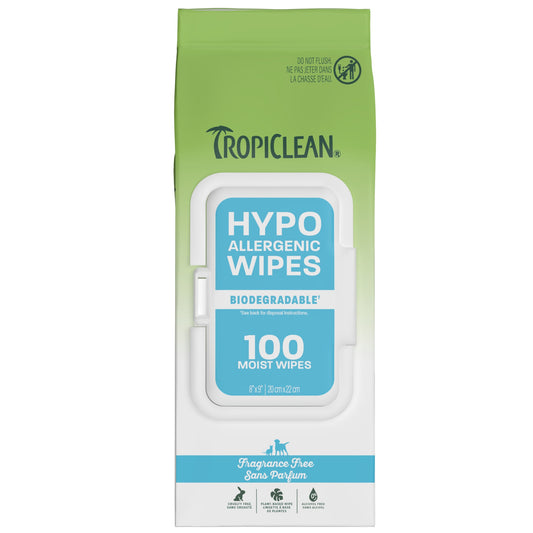 TropiClean HypoAllergenic Dog & Cat Wipes